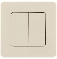 Inspiria Слоновая кость Выключатель 2-клавишный С/У без рамки  673621  Legrand