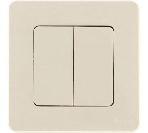 Inspiria Слоновая кость Выключатель 2-клавишный С/У без рамки  673621  Legrand