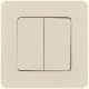 Inspiria Слоновая кость Выключатель 2-клавишный С/У без рамки  673621  Legrand