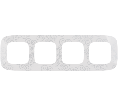 Valena ALLURE Нарцисс хром Рамка 4-ая  754344  Legrand