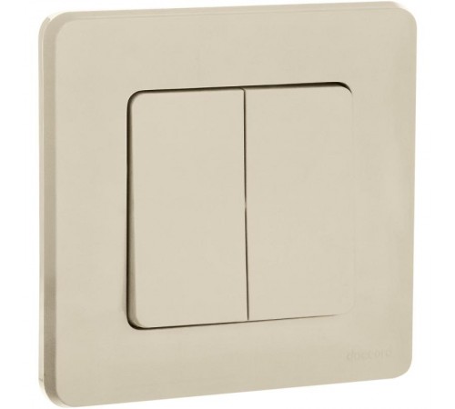 Inspiria Слоновая кость Выключатель 2-клавишный С/У без рамки  673621  Legrand