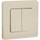 Inspiria Слоновая кость Выключатель 2-клавишный С/У без рамки  673621  Legrand