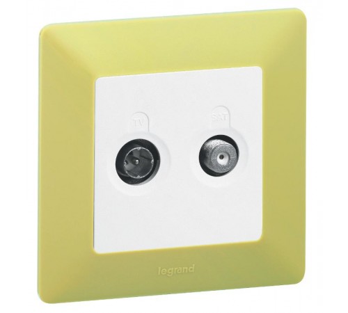 Valena LIFE Белый Накладка розетки TV-SAT  754820  Legrand