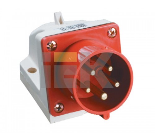 Вилка 525 стац.3Р+РЕ+N 32А 380В IP44  PSR52-032-5  IEK