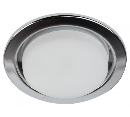 Светильник встраиваемый  под лампу GX53  KL35 CН /1 (к) Set 10 с термокольцом хром комплект 10 шт.  Б0071344  ЭРА