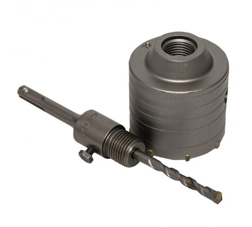 Коронка буровая по бетону с оснасткой TCT-72 М22 SDS-plus EKF Master  tct-72-m22  EKF