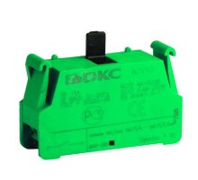 Контактный блок с клеммным безвинтовым зажимом. нормально-открытый  ACV10  DKC
