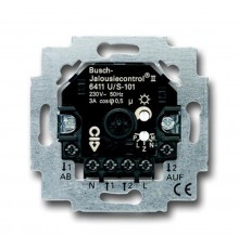 Мех. электронного выключателя жалюзи Busch-Jalousiecontrol, с возможностью подключения датчиков, 3А при cos?=0.5  6410-0-0380   2CKA006410A0380  AB