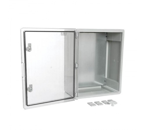Корпус пластиковый с монтажной панелью ЩМП IP65 прозрачная дверь 500х400х240  PR08.26494  Промрукав
