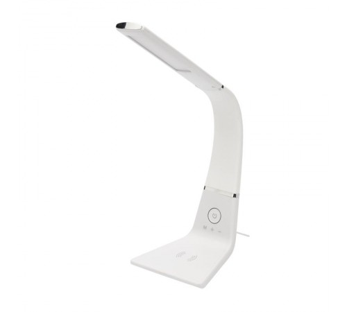 Светильник настольный Cloud LED 2700-6500К, встроенная беспроводная и проводная USB-зарядка устройств, диммер, гибкий поворот  75-0223  Rexant