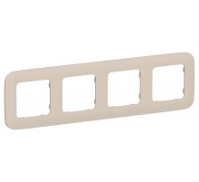 FLITE Artistic Рамка 4-ая РУ-4-А-ФлЛ льняной  FI-M42-31-20-K88  IEK