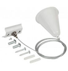 Комплект подвеса для шинопровода с тросом 1,5м белый  LT-SO0D-KPT-D15-K01  IEK