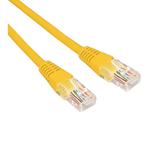 Патч-корд U/UTP CAT 6, RJ45-RJ45, 26AWG, LSZH, желтый, 0.3м REXANT  02-0295-03  REXANT