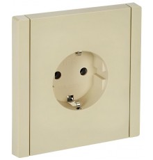 FORTE&PIANO Розетка с заземлением безвинтовое крепление 16А FP414 ваниль  FP-R11-16-1-K10  IEK