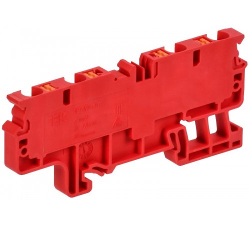 ARMAFIX Клемма пруж. Push In CP-MC 4 выв. 4мм2 красная  AF-CT22-00-4-K04-004  IEK