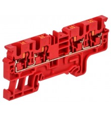 ARMAFIX Клемма пруж. Push In CP-MC 4 выв. 4мм2 красная  AF-CT22-00-4-K04-004  IEK