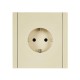FORTE&PIANO Розетка с заземлением в/к 16А FP416 ваниль  FP-R11-16-K10  IEK