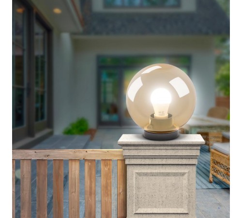 Светильник садово-парковый НТУ 01-60-253 , шар золотистый D=250 mm  Б0048057  ЭРА