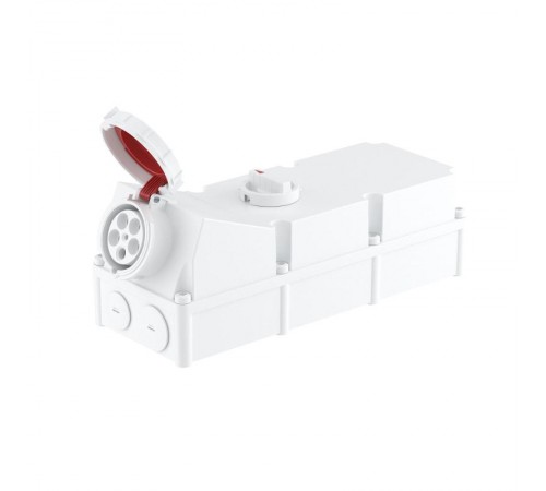 Розетка наружной уст. с мех-ой блокировкой и боковым расположением разъема IP67 125А 3P+E+N 400В  DIS50312587  DKC