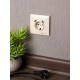 Валенсия розетка 1-местная с/з 16А кремовая с защ. штор. с 2 USB 2,1А EKF PROxima   EWR16-028-20-2USB   EKF