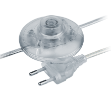 Шнур 61 719 NPS-FS01-170-2x0.5-TR 1.7м с выкл. прозрачный 61719 Navigator