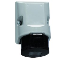 Розетка настенная Quick-Connect 16A 4p 500V 7h IP44 100x75 черная I 11911-Bals I Bals