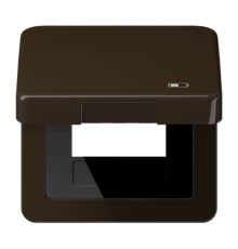 Рамка с подпружиненной крышкой для USB-механизмов, с центральной платой CD590KLUSBBR Jung