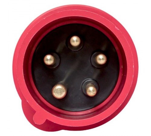 Вилка переносная 015 3Р+РЕ+N 16А 380В IP44 EKF PROXIMA  ps-015-16-380-PRO  EKF