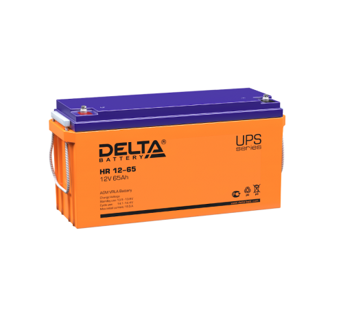 Акумуляторная батарея UPS серии HR 12-65 12В/65Ач  HR 12-65  DELTA