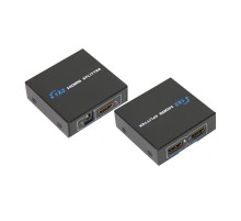 Делитель гнездо HDMI на 2 гнезда HDMI, металл  17-6901  REXANT