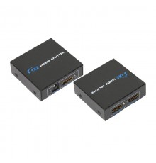 Делитель гнездо HDMI на 2 гнезда HDMI, металл  17-6901  REXANT