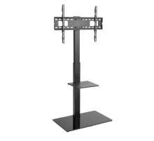 Напольная стойка с кронштейном для телевизора 37"-70" дюймов REXANT с дополнительной полкой для медиаоборудования серия Profi 38-0318  REXANT