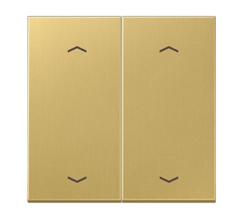 Клавиша для KNX кнопки, 2 группы, с символами "стрелки"; металл; латунь Classic  ME102PC  Jung
