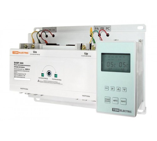 Блок автоматического ввода резерва БАВР 3П 400А  SQ0743-0005  TDM