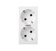 Simon CIMA 500 Накладка на 50002432-039, 50002472-039 с визором для LED индикатора, 50х100мм, 500CIMA, белый  50011841-030  Simon