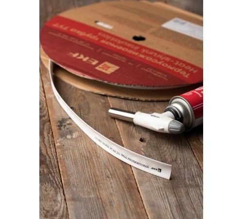 Термоусаживаемая трубка ТУТ нг 18/9 белая рулон PROxima  tut-18-w  EKF