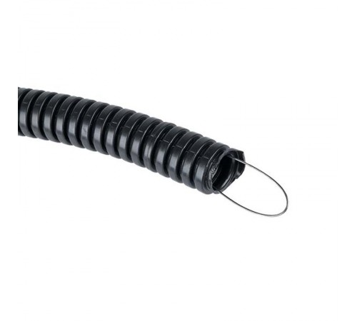 Труба гофр. FRHF с зондом d16мм (100м) черная Plast EKF PROxima  FRHF-16  EKF