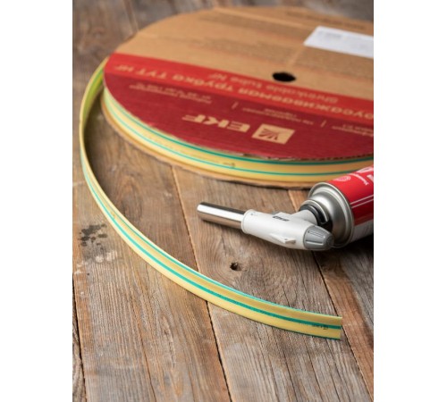 Термоусаживаемая трубка ТУТ нг 16/8 жел-зел EKF PROxima  tut-16-yg  EKF