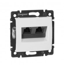 Valena Белый Розетка комп(RJ45) 2-ая 5 кат UTP  774231  Legrand