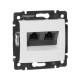Valena Белый Розетка комп(RJ45) 2-ая 5 кат UTP  774231  Legrand
