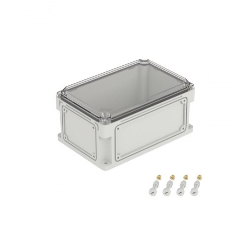 Корпус пластиковый RAM box IP67 300х200х146 мм (высота крышки 21) стенка с выбивными фланцами прозрачная крышка  532211  DKC