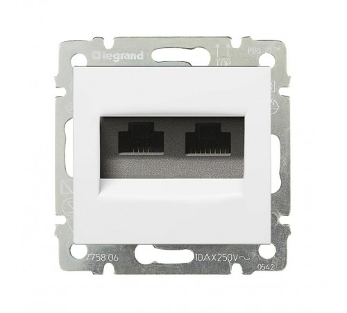 Valena Белый Розетка комп(RJ45) 2-ая 5 кат UTP  774231  Legrand