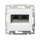 Valena Белый Розетка комп(RJ45) 2-ая 5 кат UTP  774231  Legrand