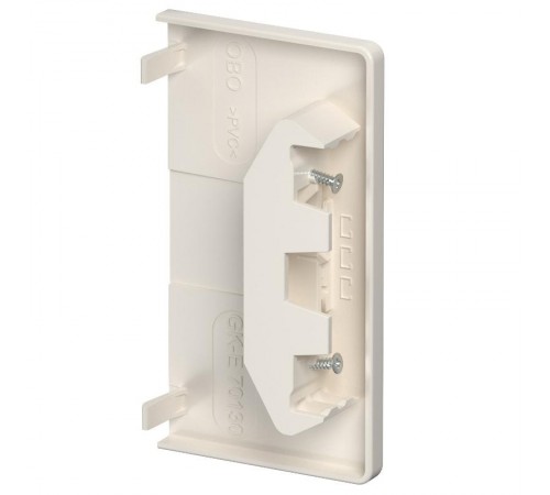 Торцевая заглушка кабельного канала Rapid 80 70x130 мм (ПВХ,кремовый) (GK-E70130CW)  6274571  OBO Bettermann