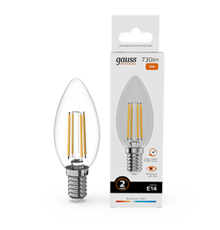 Лампа светодиодная   Filament Elementary Свеча 12W 730lm 2700К Е14 LED 1/10/100  32112  Gauss
