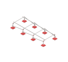 Опорная конструкция для установки оборудования TECHNORAPTOR FOOT 1500х4000 тип 1 HD  KM-TR-F-SSEI-1500-4000-1 HD  КМ - профиль