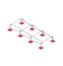 Опорная конструкция для установки оборудования TECHNORAPTOR FOOT 1500х4000 тип 1  KM-TR-F-SSEI-1500-4000-1  КМ - профиль