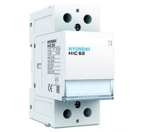 Контактор модульный магнитный HIC63 40NS X230 63А 40 кВт АС1/400VAC 4NO 50Hz 230V  13.01.02.000465  HYUNDAI
