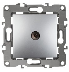 Розетка TV 12-3102-03 проходная,  алюминий  Б0027433  ЭРА