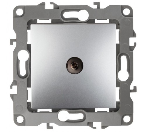 Розетка TV 12-3102-03 проходная,  алюминий  Б0027433  ЭРА